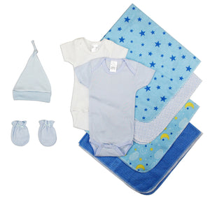 Essential Newborn Baby Boy 8 Piece Layette Set LS_0006