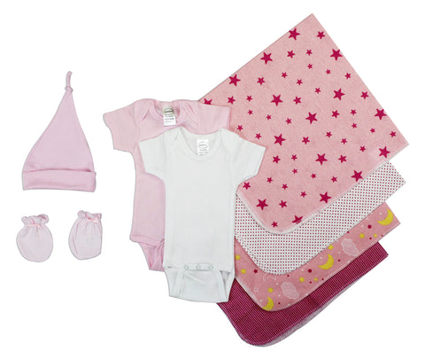 Essential Newborn Baby Girl 8 Piece Layette Set LS_0012