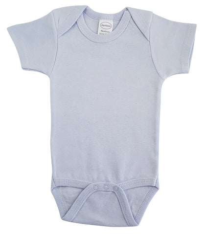 Interlock Blue Short Sleeve Onezie 0020B