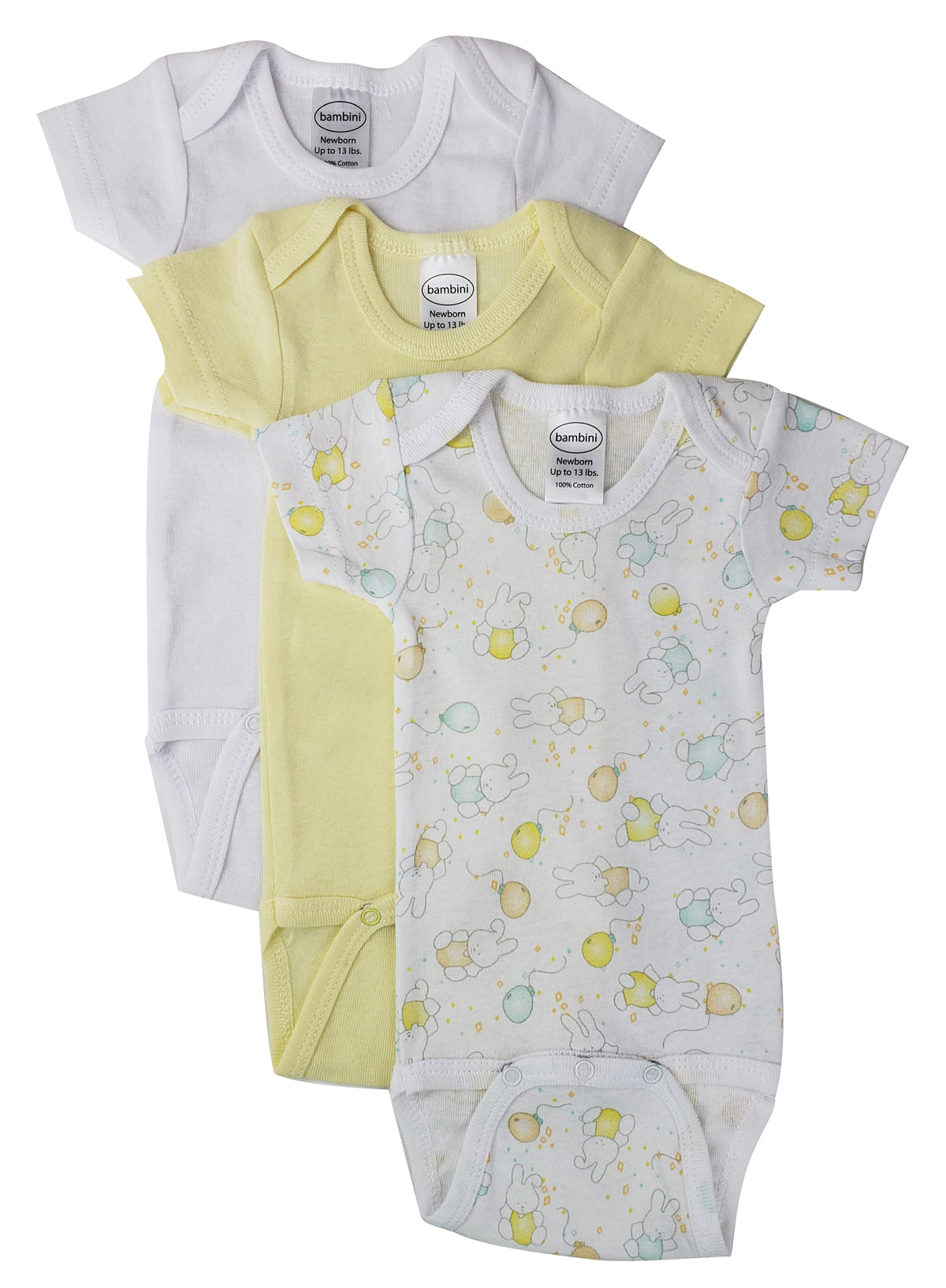 Unisex Baby 3 Pc Bodysuits NC_0435