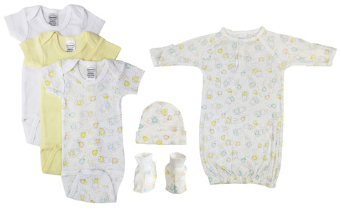 Unisex Baby 6 Pc Layette Sets NC_0440