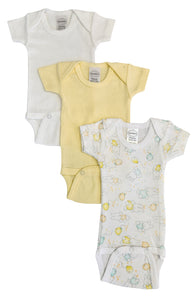 Baby Boy, Baby Girl, Unisex Short Sleeve Onezies Variety (Pack of 3) NC_0239