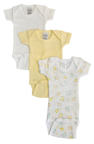 Baby Boy, Baby Girl, Unisex Short Sleeve Onezies Variety (Pack of 3) NC_0239