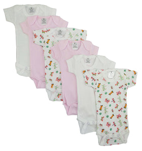 Preemie Girls Printed Short Sleeve 6 Pack 005P_005P