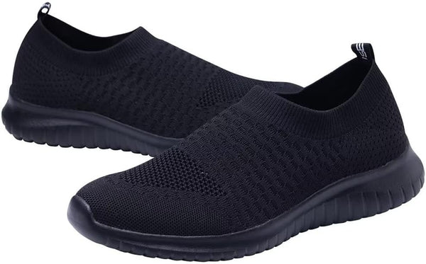 Women'S Walking Tennis Shoes - Lightweight Athletic Casual Gym Slip on Sneakers