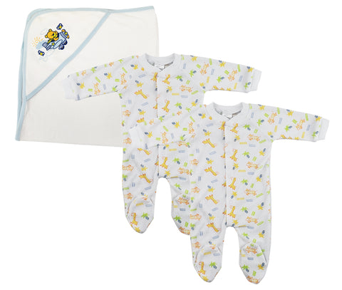 Boy Closed-toe Sleep & Play (Pack of 3 ) NC_0722