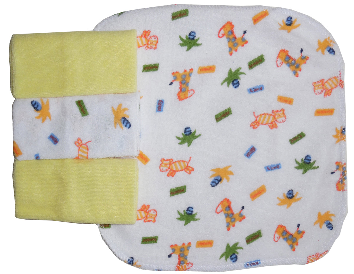 Four Piece Wash Cloth Set 023Pack	