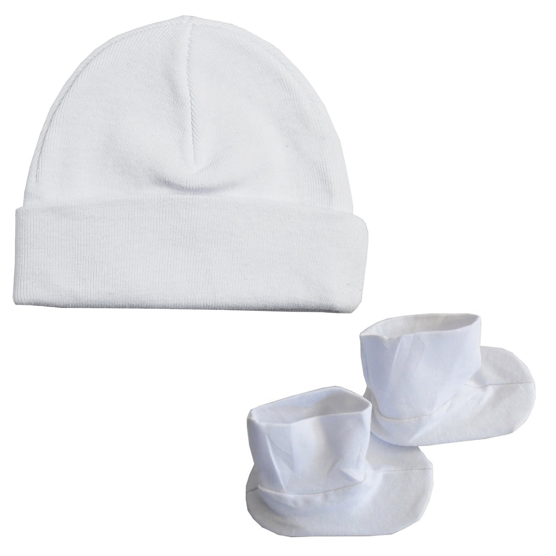 Cap & Bootie Set - White 029Pack