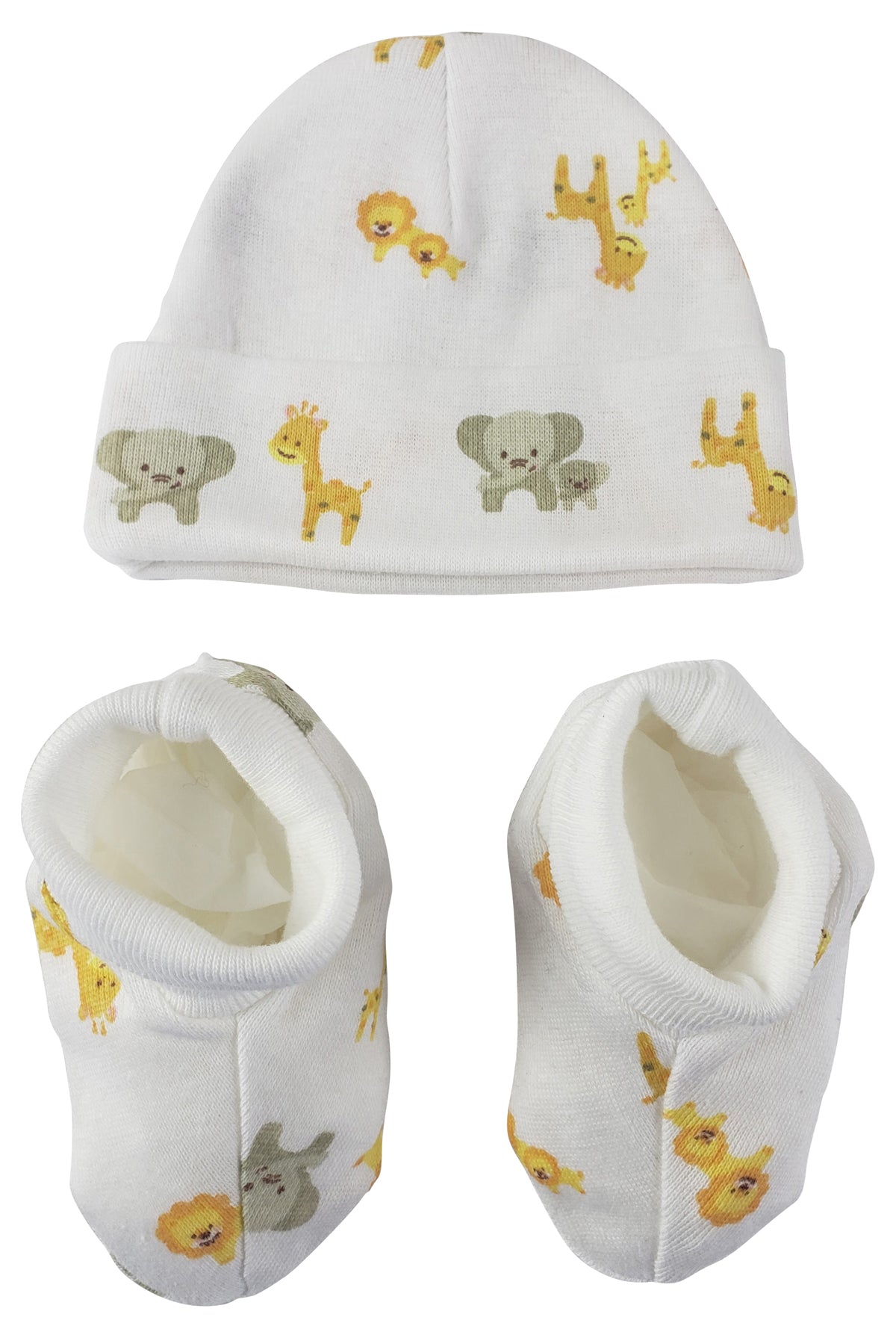 Baby Boy, Baby Girl, Unisex Infant Caps, Booties - 2 pc Set  NC_0250