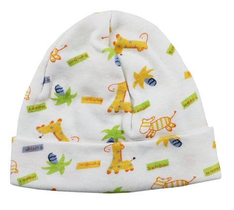 Printed Baby Cap 031.GIRAFFE