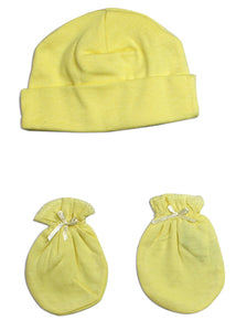 Unisex Baby Cap and Mittens 2 Piece Set LS_0053