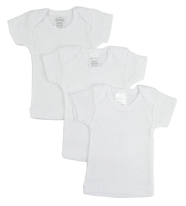 White Short Sleeve Lap Tee 055Pack