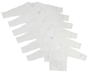 Preemie Long Sleeve Side Snap With Mitten  6 Packcuff 071P_071P