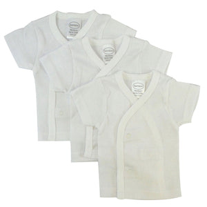 White Side Snap Short Sleeve Shirt - 3 Pack 075Pack