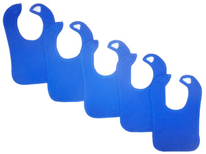 Blue Baby Bibs (Pack of 5) 1023.Blue.5