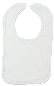 White Interlock Bib 1023W