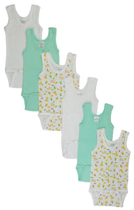 Boys Printed Tank Top 6 Pack 109_109