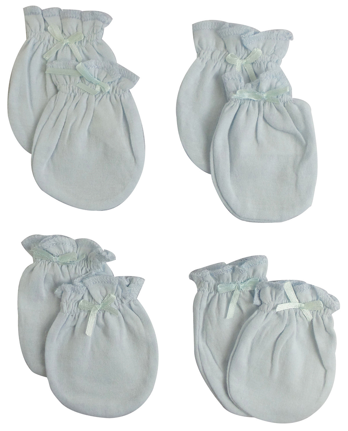 Infant Mittens (Pack of 4) 116-Blue-4-Pack