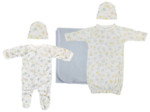 Boy Newborn Baby 5 Pc Layette Sets NC_0950