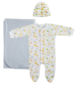 Boy Newborn Baby 3 Pc Layette Sets NC_0951