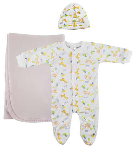 Girls Newborn Baby 3 Pc Layette Sets NC_0959