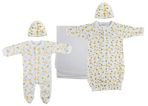 Unisex Newborn Baby 5 Pc Layette Sets NC_0967