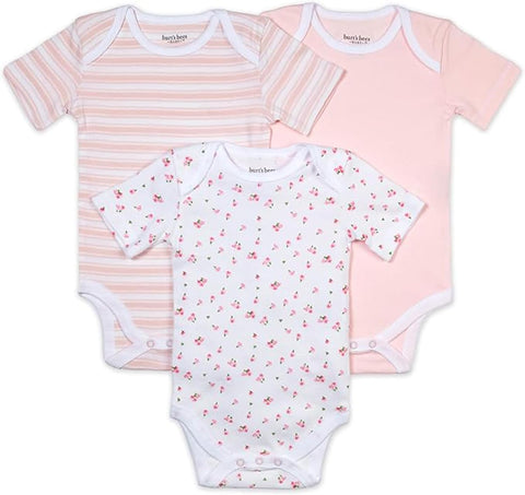 Unisex Baby Bodysuits, 3-Pack Long & Short-Sleeve One-Pieces, 100% Organic Cotton