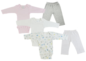 Infant Girls Long Sleeve Onezies and Track Sweatpants CS_0467