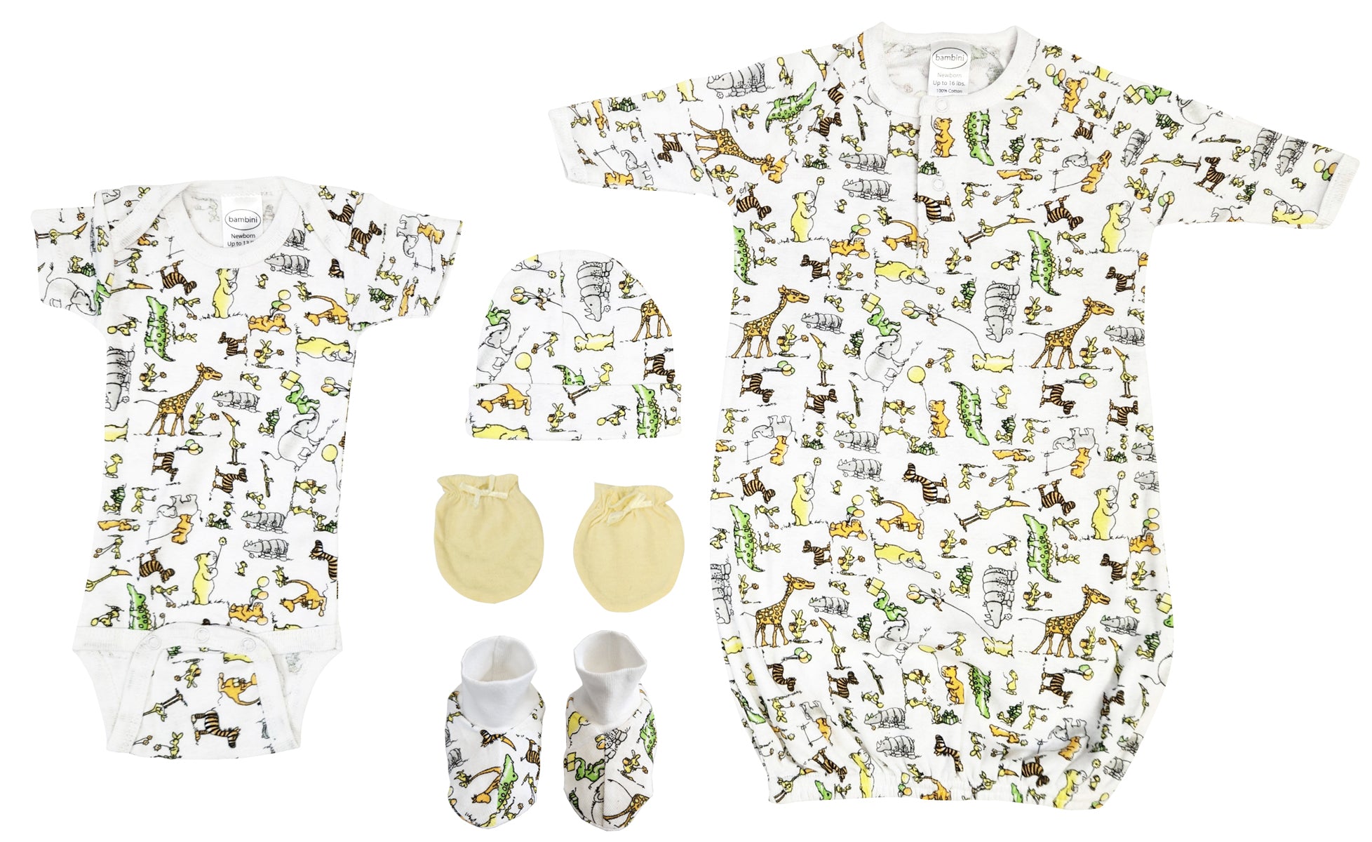 Unisex Newborn Baby 5 Pc Layette Sets NC_0582