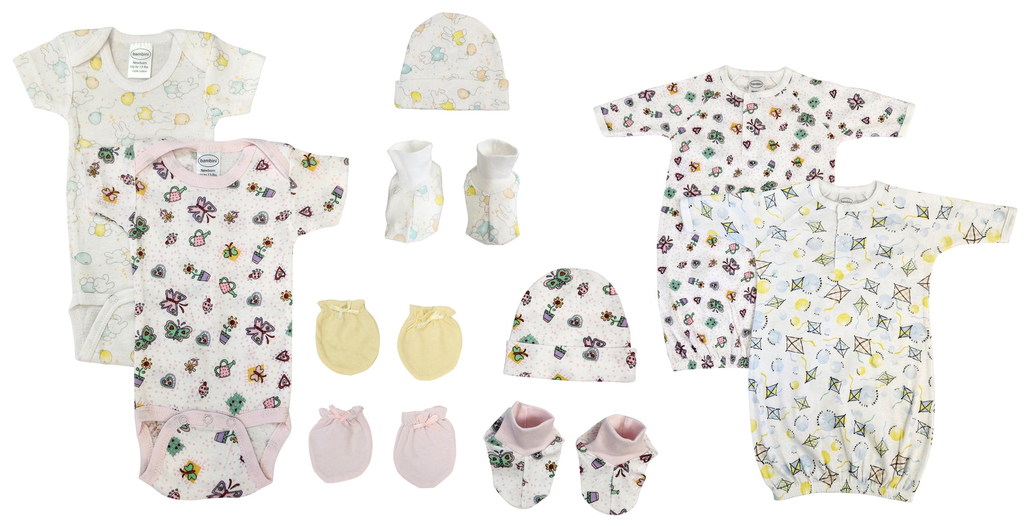 Newborn Baby Girl 10 Pc Layette Sets NC_0627