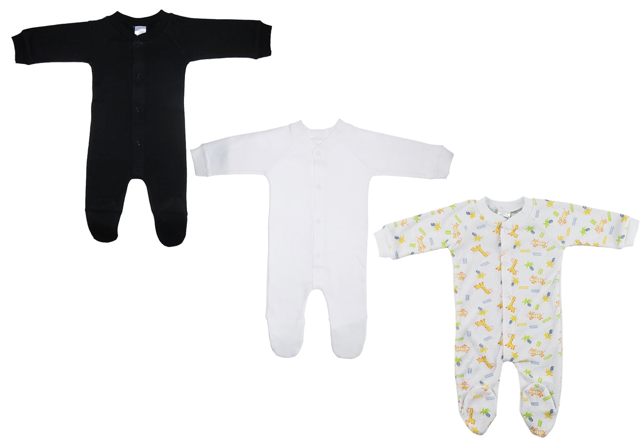 Unisex Closed-toe Sleep & Play (Pack of 3 ) NC_0719