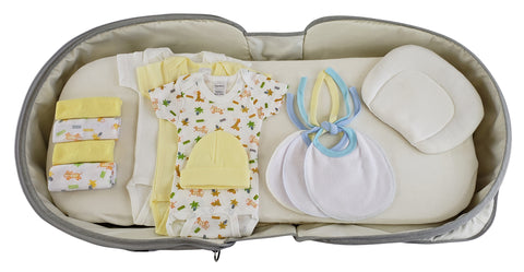 Unisex 12 pc Baby Clothing Starter Set with Diaper Bag 808-12-Set