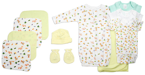 Unisex Newborn Baby 11 Pc Layette Baby Shower Gift Set LS_0128