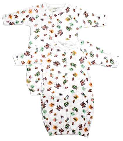 Girls Print Infant Gowns - 2 Pack 912G