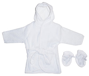 White Terry Robe with Booties 960W