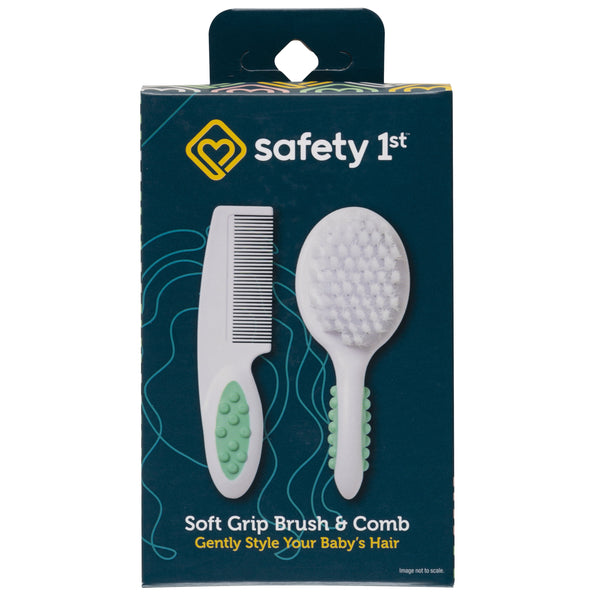 Safety 1ˢᵗ Soft Grip Brush & Comb, Artic Blue