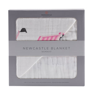 Pink Digger and White Newcastle Blanket